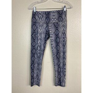 Noli Active Snakeskin Print Crop Leggings Size‎ Small Athletic Yoga Gym Workout